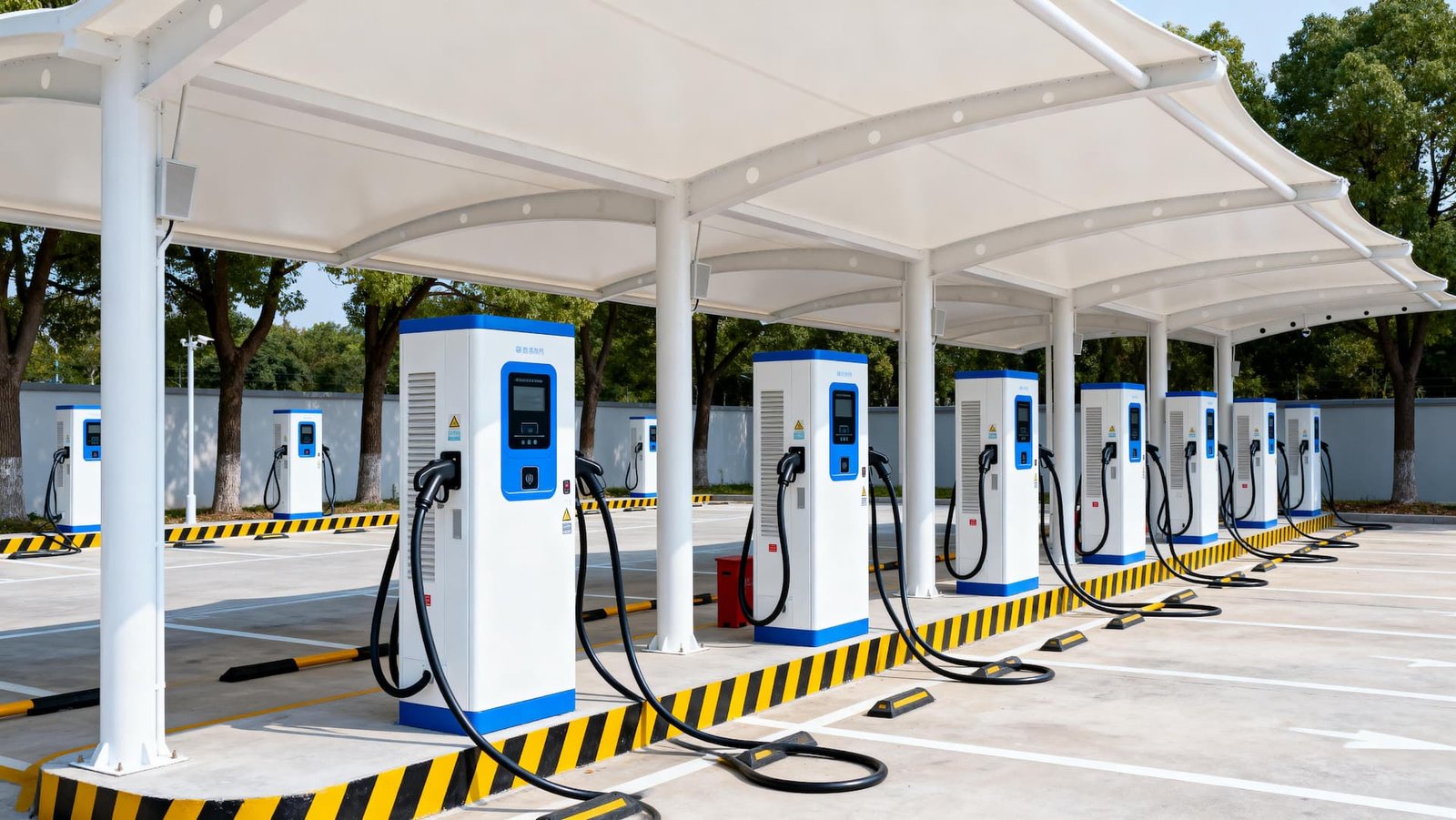 Commercial Fast EV Charging Station